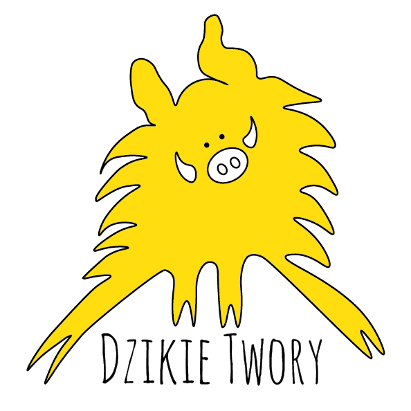 Logo Dzikie Twory - żółty Dziczek