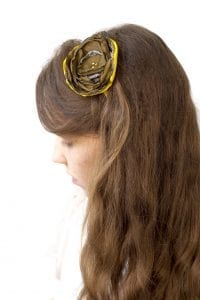 Dzikie Twory - opaska na włosy - z kwiatkiem41